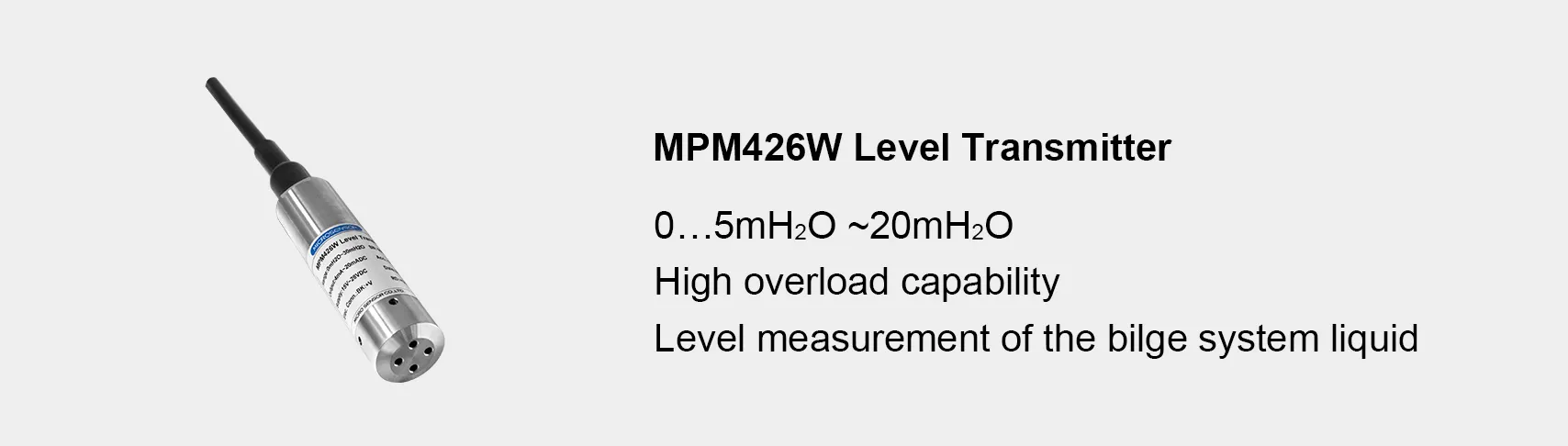 transmisor de nivel sumergible mpm489W