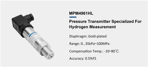 transmisor de presión para la medición del hidrógeno MPM4961HL