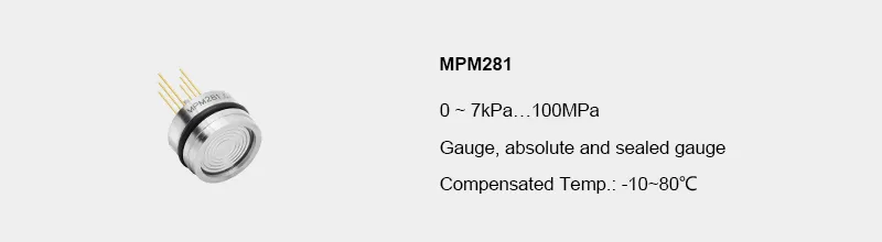 Sensor de presión MPM281 Φ 19 × 11,5 mm