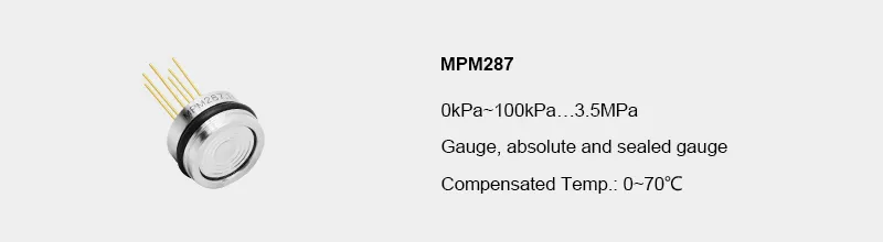 Sensor de presión MPM287 Φ 17 × 9 mm