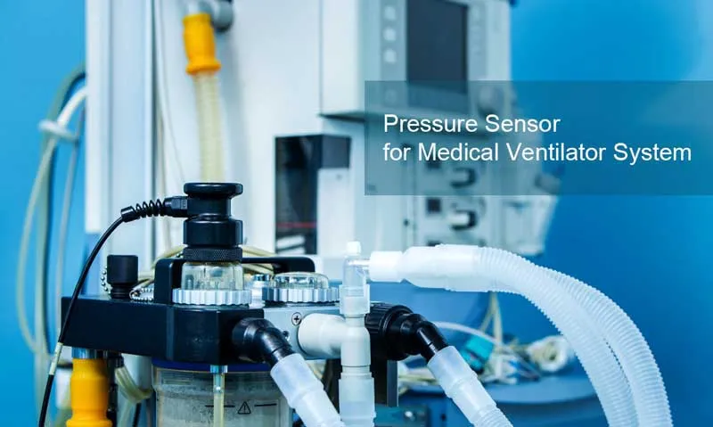 Sensor y transmisor de presión para el sistema de ventilación médica