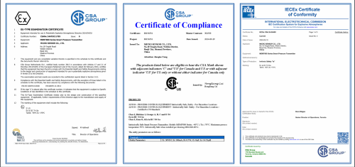 MICROSENSOR ATEX, CSA C-US and IECEx Certificates.png